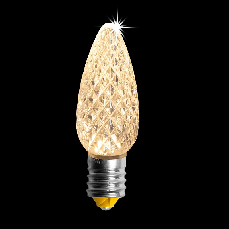 Facettierte LED-Glühbirne C9 V2 – Sun Warm White Twinkle