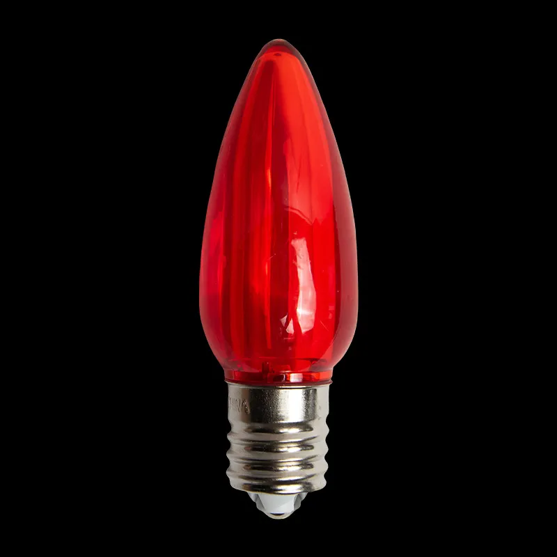 C9 LED transparente Glühbirne rot