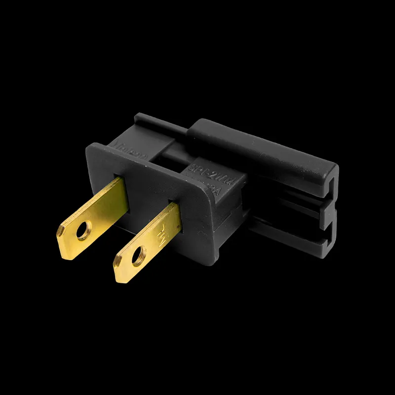 SPT-2-Stecker-Schiebestecker – Schwarz