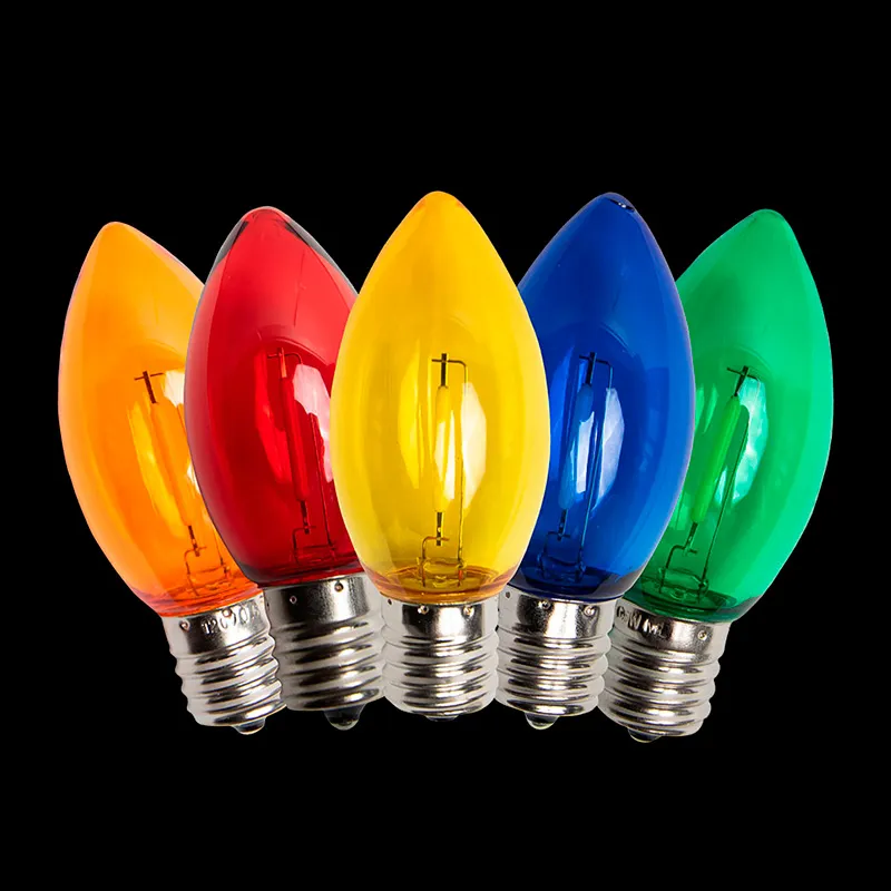 C9 LED-Glühlampe – Multi (R/G/Y/B/O)