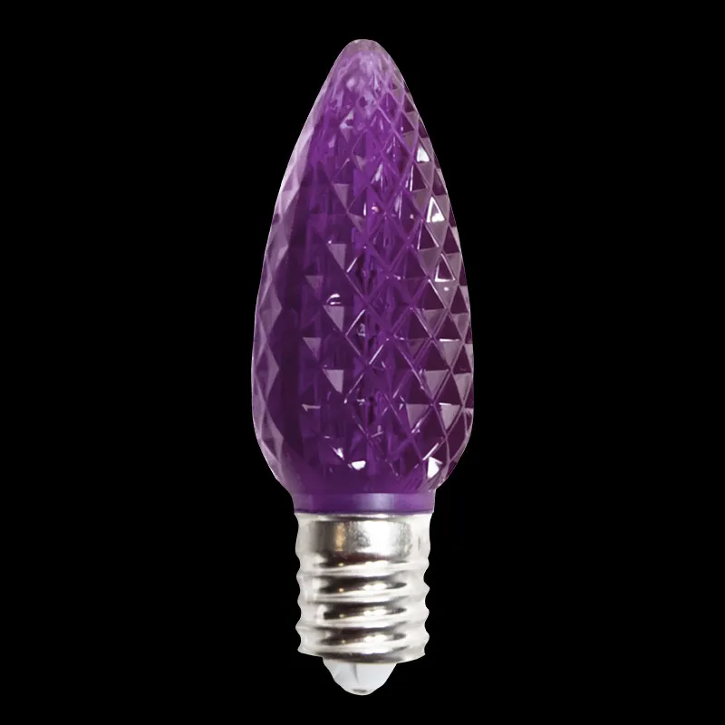 Facettierte LED-Glühbirne C9 V2 – Lila