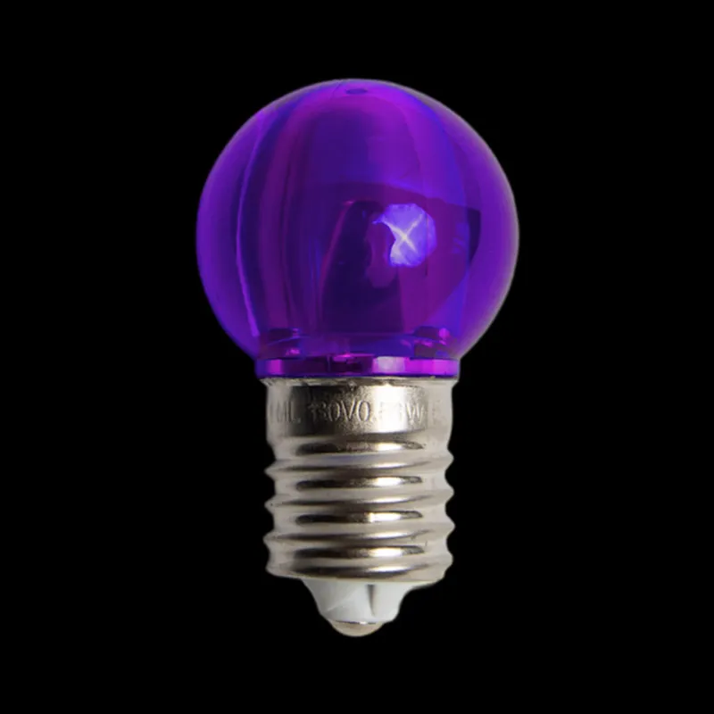 130 V UL G30 E17 glatte, transparente, violette LED-Leuchtmittel