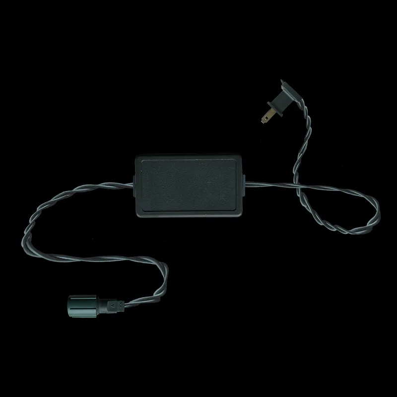3′ gleichgerichtetes Koaxial-Netzkabel, grün