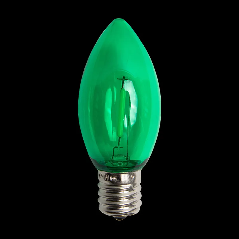 C9 LED-Glühlampe – Grün