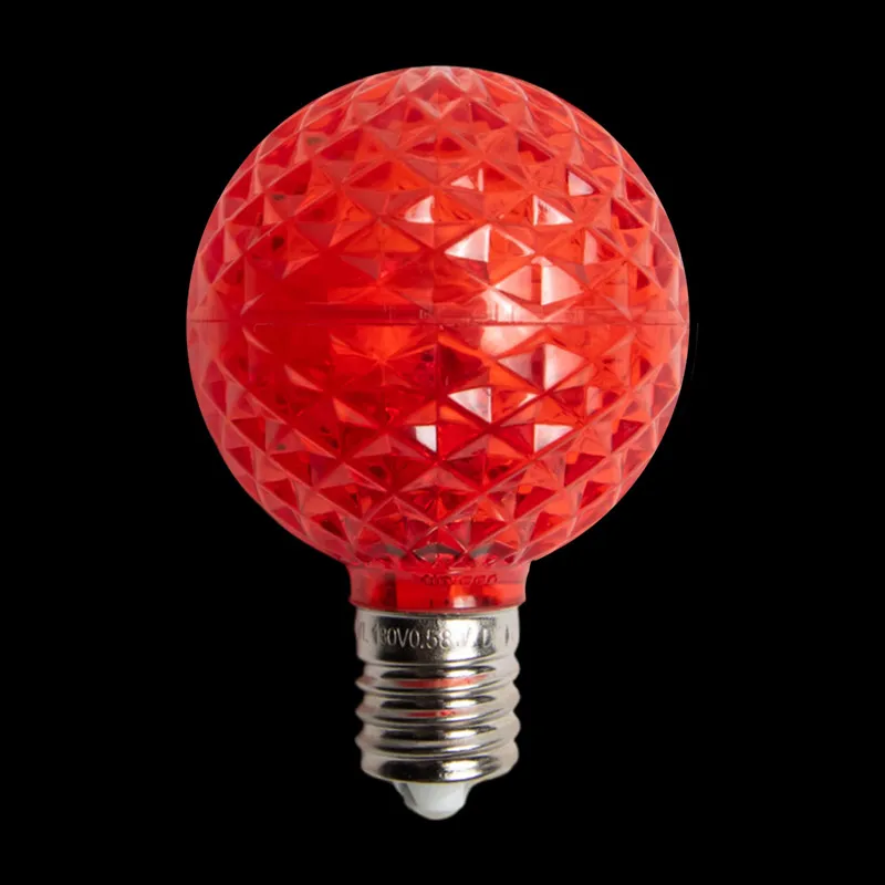 G50 LED transparente Glühbirne – Rot