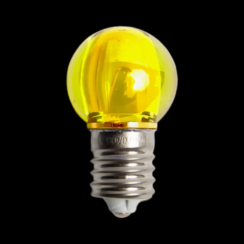 130 V UL G30 E17 glatte transparente gelbe LED-Glühbirnen