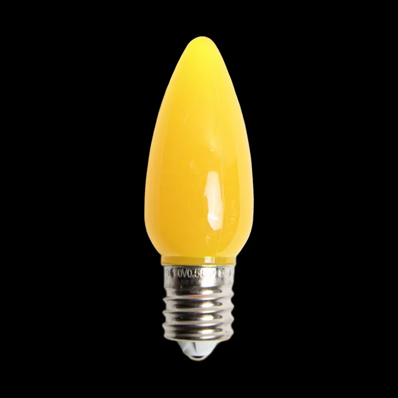C9 LED-Lichtundurchlässige Glühbirne, Gelb
