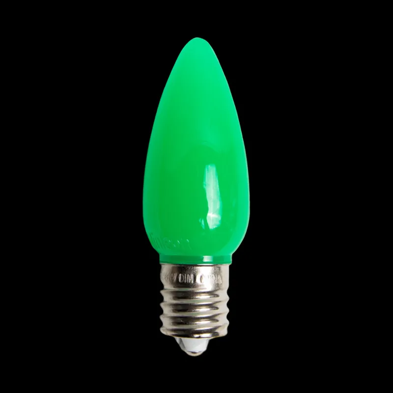 C9 LED-Lichtundurchlässige Glühbirne, Grün