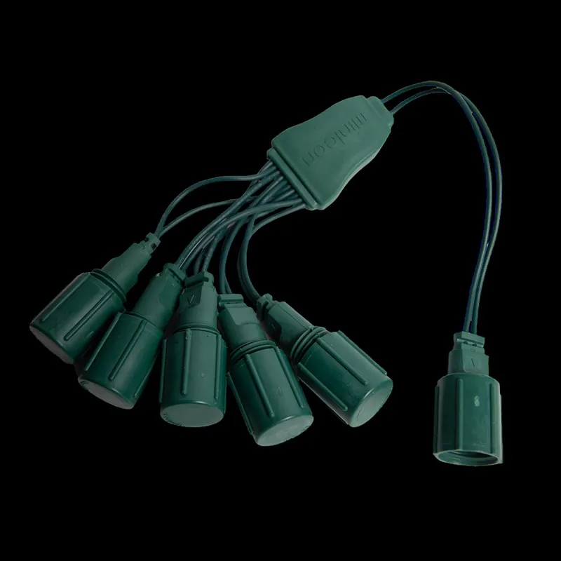 Koaxialer 5-Wege-Splitter – Grün