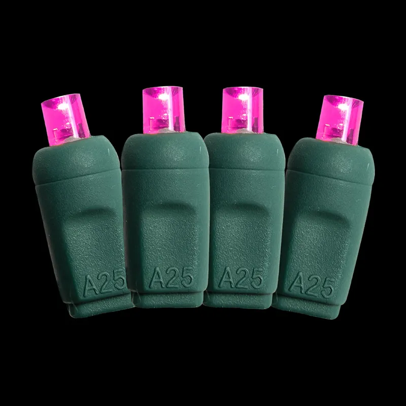 100L 5MM rosa LED-Weihnachtslichterkette für den Außenbereich, wasserdicht