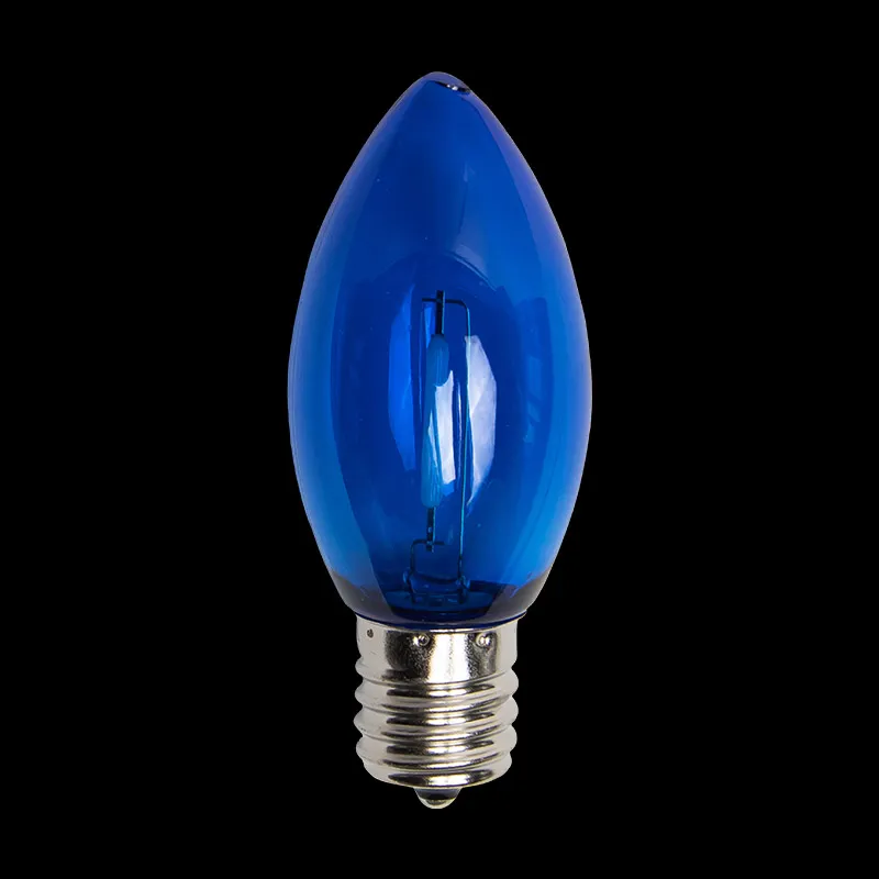 C9 LED-Glühlampe – Blau