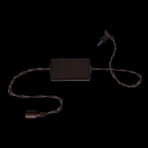 3′ gleichgerichtetes koaxiales Netzkabel Braun