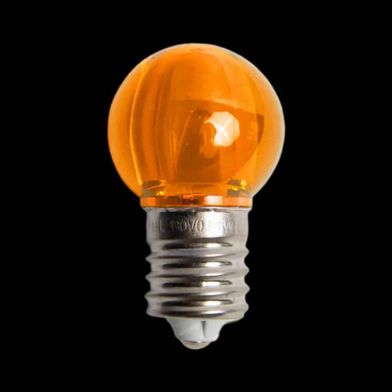 130 V UL G30 E17 glatte, transparente, orangefarbene LED-Leuchtmittel
